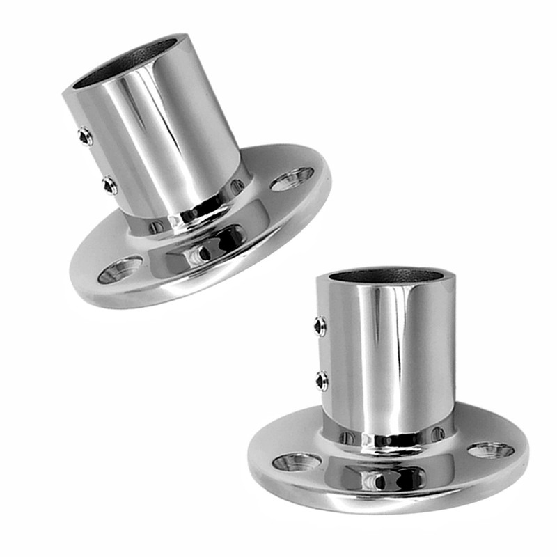 90 Degree Heavy Dudy Marine Boat Round Base，316 Stainless Steel