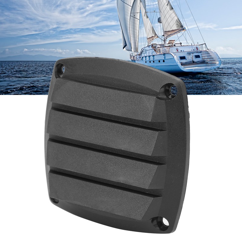 3in Marine Air Vent Grille Ventilation Ducting Louver Cover Black