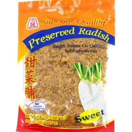 CHOPPED or MINCED SWEET Preserved Radish/Turnip (8 Ounces) Product of Thailand
