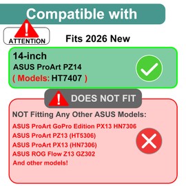 KEANBOLL 2 Pack Block Blue Light Screen Protector for 2026 New ASUS ProArt PZ14 (HT7407) 14-Inch Laptop, Anti Blue Light Glare and Anti Fingerprint (Matte) Shield