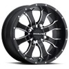 Raceline Wheels A77 MAMBA UTV/ATV Wheel Black Machined Finish 14x7"