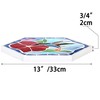 Bieye MSS003 Tiffany Style Stained Glass Mosaic Decorative Stepping Stone