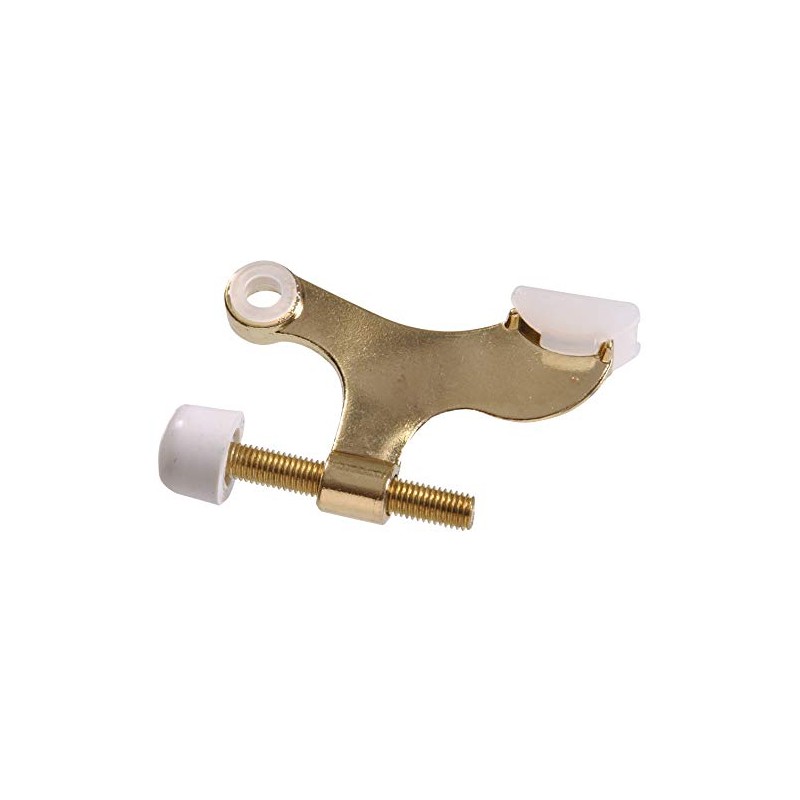 Hardware Essentials 852357 - Tope de puerta con bisagra chapado