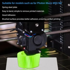 Magnetic Flexible Steel Build Plate, 230x135mm Spring Steel Building Plate with Magnetic Base, Excellent Adhesion Plate Flex Bed, 3D Printer Platform for Photon Mono M5S M5