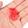 PATIKIL 50pcs Golf Ball Markers 24mm Round Clear Flat Position