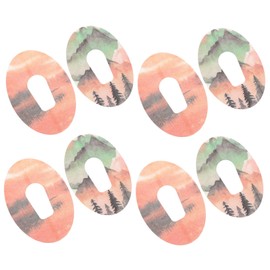 FOMIYES 8pcs Replaceable Sensor Patches Non-skid Breathable Daily Use Elastic Stickers for Blood Glucose