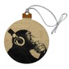 GRAPHICS & MORE Headphone Chimp Monkey Wall Wood Christmas Tree