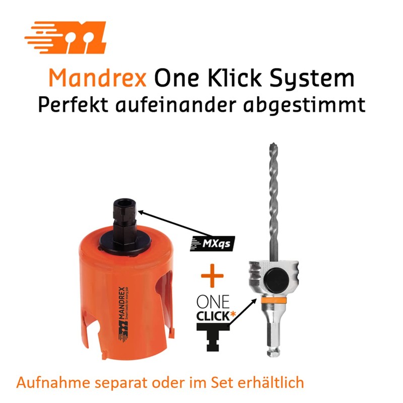 Mandrex Mxqs – Multi-Purpose Hole Saw SuperX Fit, Ø 52