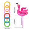 VIKSAUN 14 Pieces Inflatable Ring Toss Game Inflatable Flamingo Hats