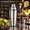 Stainless Steel Cocktail Shaker Set for Home Bartending – Complete