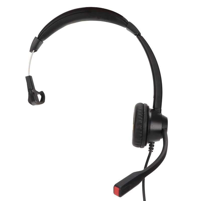Telephone Headset Speaker Volume Adjustment Microphone Mute Monaural RJ9 Business