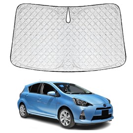 Solaay [6 Layer Structure Material] Aqua NHP10 NHP10H Type Sun Shade Sun Protection Aqua Car Sun Shade Windshield New Aqua Sun Shade (Aqua NHP10/NHP10H Type June 2017 - Present) New Aqua NHP10
