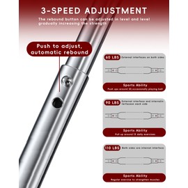 Twister Arm Trainer, 66-110lb Adjustable Chest Workout Equipment Power Twist Arm Trainer, Forearm Strengthener, Portable Spring Resistance for Home Fitness (Blue 66-110lbs)