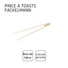 Fackelmann 2355750 Callus Pliers 25 cm Beech Wood Brown