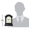 Infinity Instruments Miniature Grandfather Clock for Mantle, Vintage Tabletop Clock