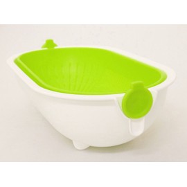 Kokubo Strainer Spin Wheel Colander Oval Grey KK-313