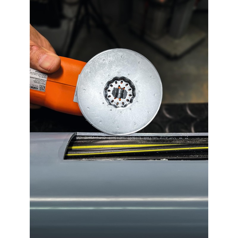 FEIN Saw blade with firmly welded depth stop. Perfect for