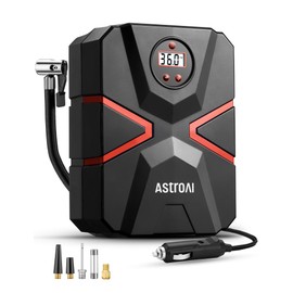 AstroAI Tyre Inflator Air Compressor 12V DC, Digital Car Tyre Pump 150 PSI, Preset Tyre Pressure & Auto Shutoff, Electric Air Pump for Car Tyres, Bicycles, Other Inflatables