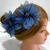 Women's Brooches 4pcs Organza Flower Feather Hair Clip Dancer Pin