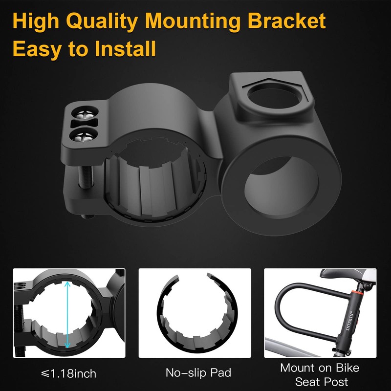 INTEKIN Bike U Lock Heavy Duty Bike Lock Bicycle Lock