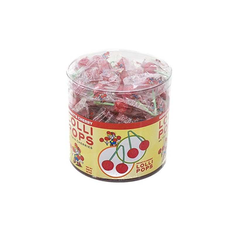 Gerrit's Twin Cherry Lollipops (48 Count)