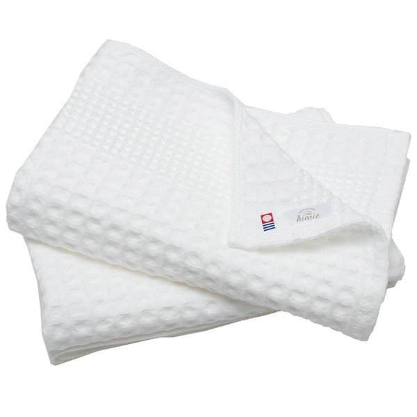 Imabari Towel, Certified Bath Towel, Hiorie, Waffle Towel, Set of