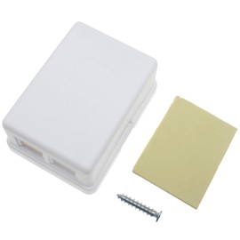 SYCZIOHU 4 Screw Terminals to 2 RJ11 6P4C Female Telephone Jack Box for Landline Telephone and Fax Machine (1 PCS)