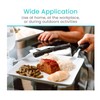 Adaptive Utensils Set (4-Pieces), Non-Weighted, Non-Slip Handles for Hand Tremors,