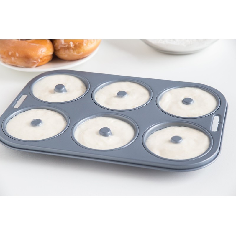 Fox Run 4495 Non-Stick Donut Pan, 6-Cavity