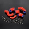 SILICONE TURBO HOSE PIPING KIT Compatible with RED FIAT COUPE