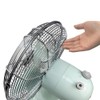 Good Housekeeping 92604 All-Metal 12" Retro Desk Office Table Fan