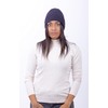 CLASSE77 Wool hat (70%) cashmere blend (30%) with ribbed lapels,