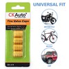 CKAuto Tire Valve Stem Caps, Golden Yellow, 4 pcs/Pack, Anodized