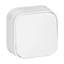 Miratic Single Light Switch, IP20 Light Switch, Surface-Mounted, Ideal for Living and Business Premises, Rated Voltage AC: 230 V, Rated Current: 10 A (White)