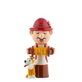 Alessi AGJ01 9 Elisabetto Figurine in Porcelain. Hand-Decorated.