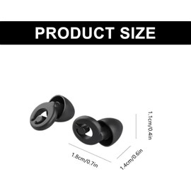 Sleep Ear Plugs - Noise Cancelling Ear - 30dB Noise Reduction for Sleep, Focus, Trave and Concerts (Black)