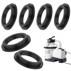 DAZZTIME Pool O-Rings Replacement Part for Intex, Pack of 6 Pool Rubber Sealing Rings Washers, Pool O-Ring Sealing Rings, for Intex Sand Filter Pumps Replacement Parts 26323CA, 26323EH, 26331CA