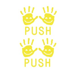 Push Hands Classroom Sensory Path Accessory - for School Walls or Floors (2 - Sets) (Yellow)