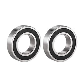 sourcing map Pack of 2 Deep Groove Ball Bearings 6903-2RS Double Sealed 17 x 30 x 7 mm Ball Bearings Carbon Steel