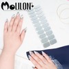 MOLILON 22 PCS Semi Cured Gel Nail Strips (Metallic Laser