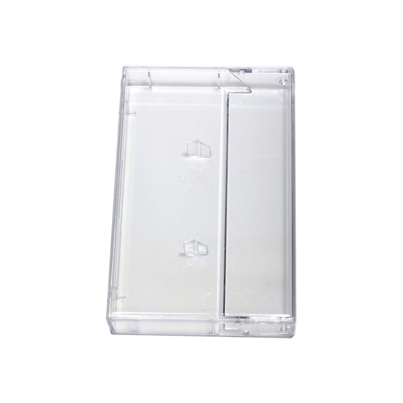 Oval Multimedia Cassette Tape Storage Standard Plastic Case 1 Clear