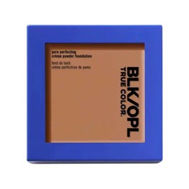 Black Opal Pore ​​Perfecting Powder Foundation, 320 Rich Caramel- Light medium skin with a neutral undertone.