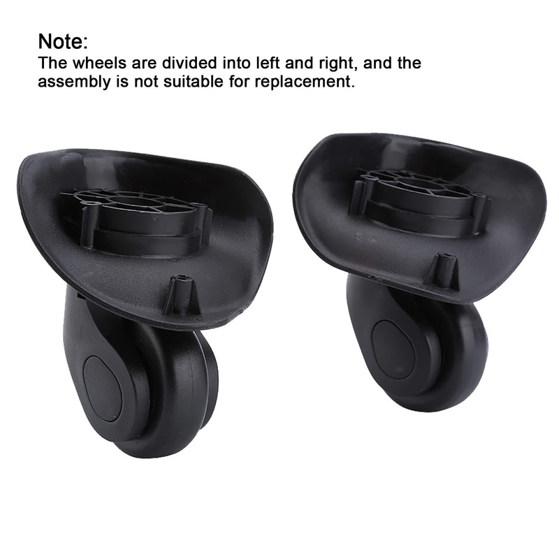 Alomejor 2 Pieces/Package Luggage Suitcase Wheel Left Right Swivel Wheels