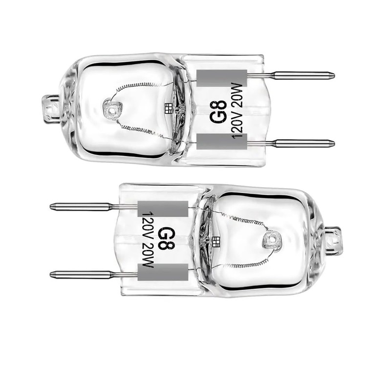 Fugedox 2 Pack 120V 20W Light Bulb Halogen Light Bulb