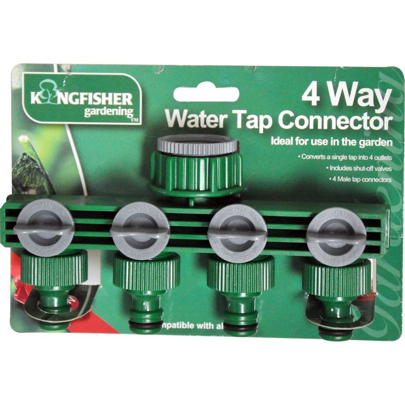 Kingfisher 4 Way Water Tap Connector