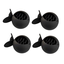 4Pcs Small Fish Shape Hair Clip Korean Style Round Hair Clamp High Ponytail Hair Claw Clip Nonslip Hairpin Fashion Women Hair Accessories, Clips and Barrettes（Black）