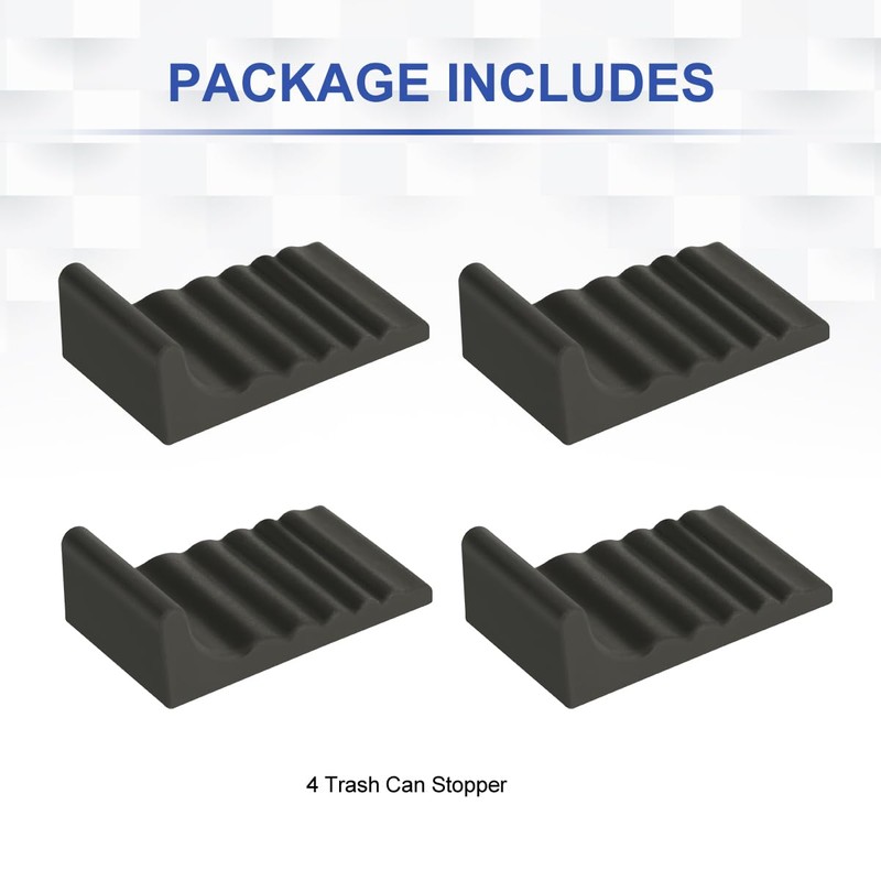 LANMU Trash Can Wall Protector and Stop Moving Backward, 4