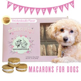 Snickerpoodle Dog Treats Dog Macarons Premium Dog Treats Luxury Dog Gift Healthy Dog Snacks (snickerdoodle)