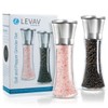Levav Premium Salt and Pepper Grinder Set of 2- Brushed