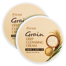 A.SOME Grain face wash deep cleansing cream 300ml large capacity / 곡물세안 딥 클렌징크림 300ml 대용량